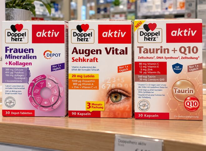 Nahrungsergänzungsmittel bekannter Marken